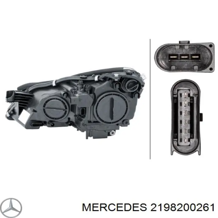 Reflektor prawy do Mercedes CLS (C219)