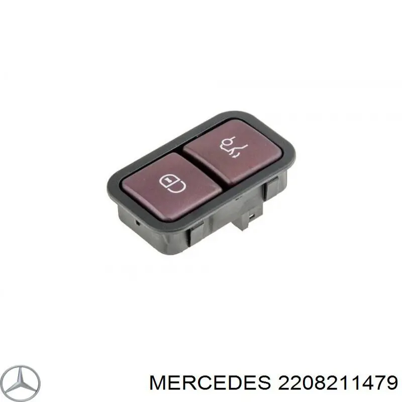 Przycisk klapy bagażnika (3/5 drzwi) w kabinie Mercedes 2208211479 cena, od 37,33 USD