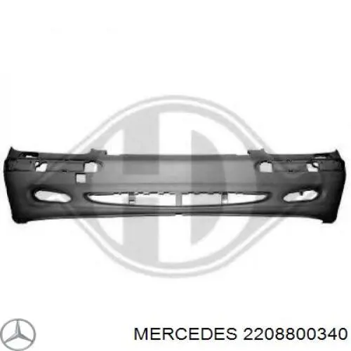 Do koszyka A2208800340 Mercedes Zderzak przedni