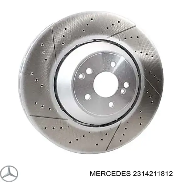 2314211812 Mercedes Tarcza hamulcowa przednia