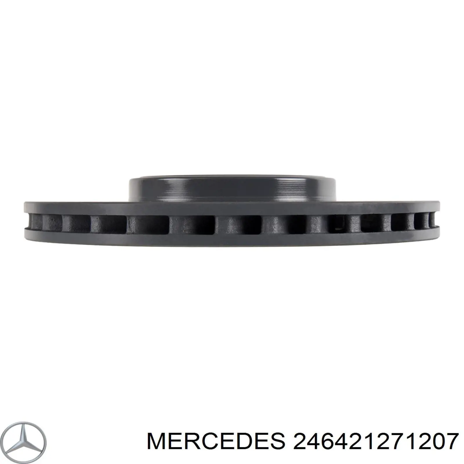Do koszyka 246421271207 Mercedes Tarcza hamulcowa przednia