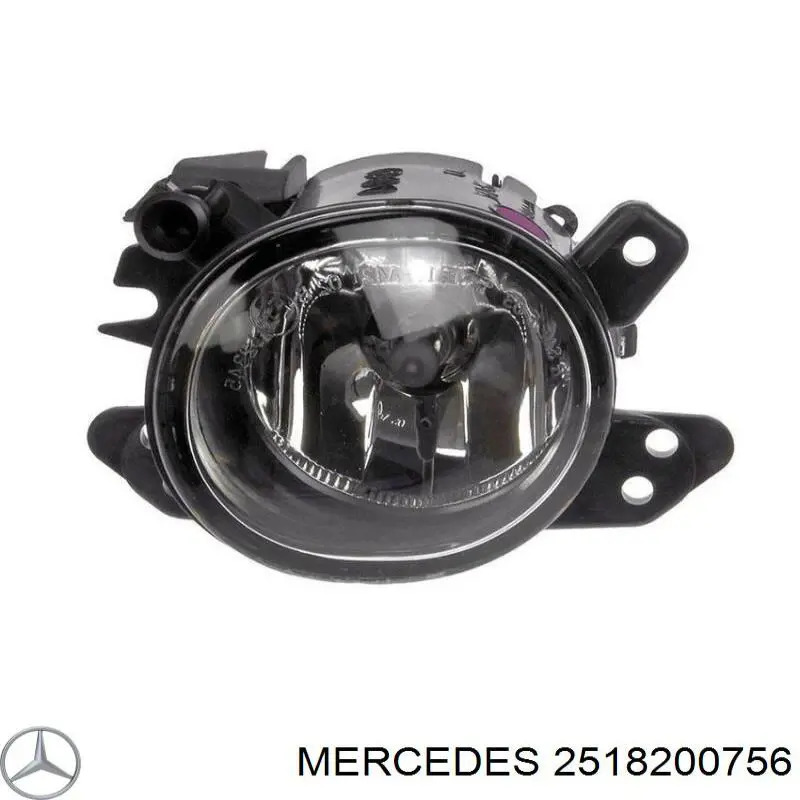 2518200756 Mercedes lampa przeciwmgielna lewa