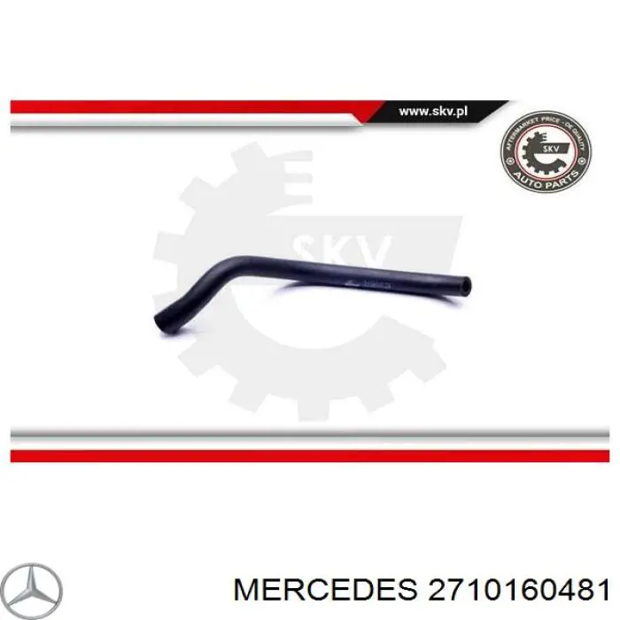 Króciec wentylacji kadłuba (separatora oleju) Mercedes 2710160481 cena, od 18,17 USD