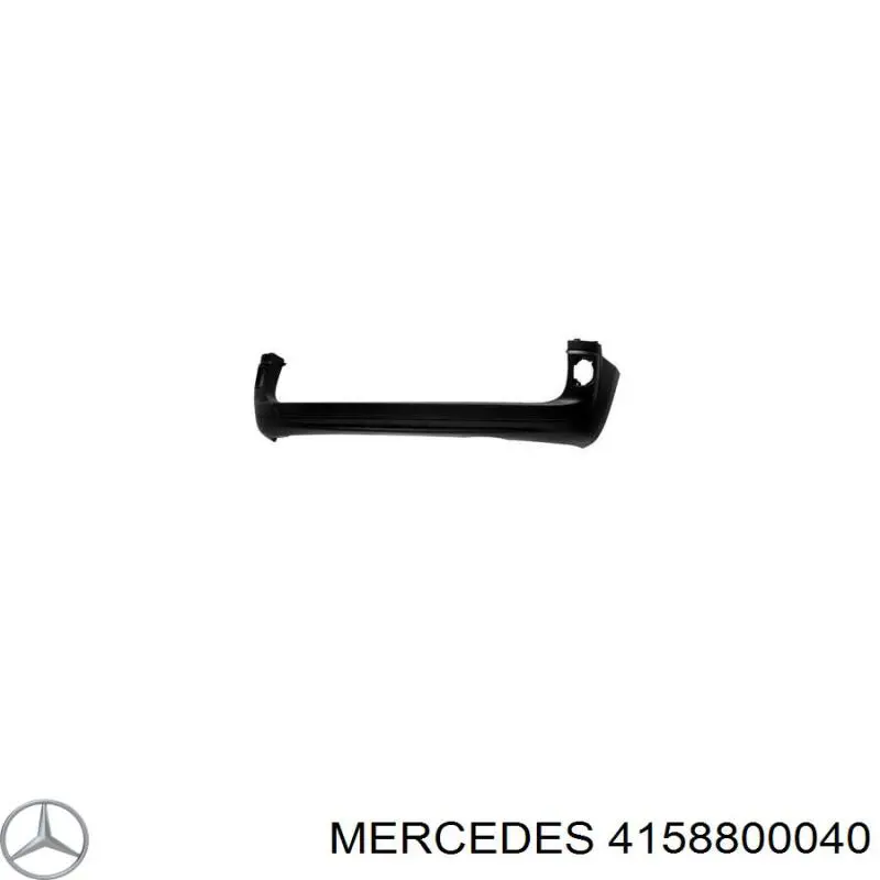 Do koszyka A4158800040 Mercedes Zderzak tylny
