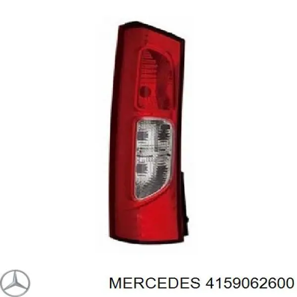 Do koszyka A4159062600 Mercedes Lampa zespolona tylna prawa