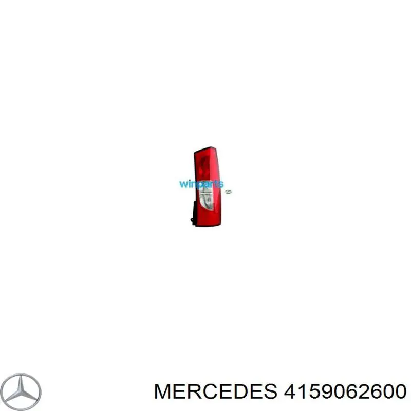 Lampa zespolona tylna prawa Mercedes A4159062600 cena, od 75,58 USD