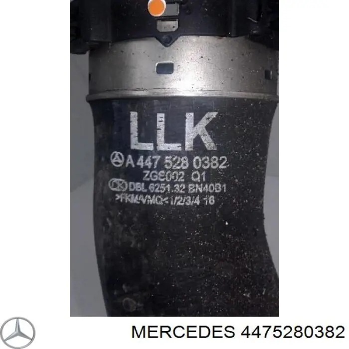 4475280382 Mercedes Przewód (króciec) intercoolera
