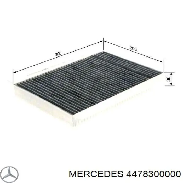 Do koszyka 4478300000 Mercedes Filtr kabiny