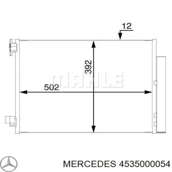 Chłodnica klimatyzacji Mercedes 921001697R cena, od 102,53 USD