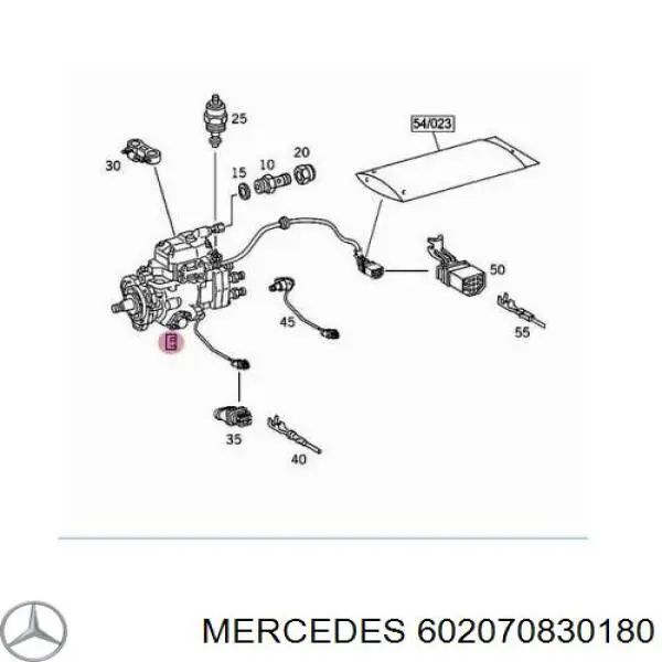 602070830180 Mercedes Pompa wtryskowa wysokiego ciśnienia