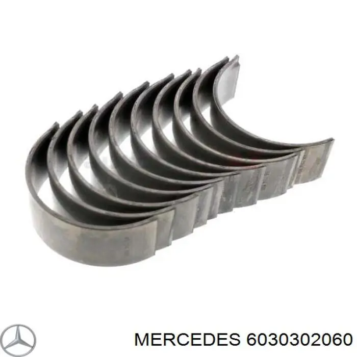 Do koszyka 6030302060 Mercedes Panewki korbowodowe wału korbowego, zestaw, 2. naprawa (+0,50)