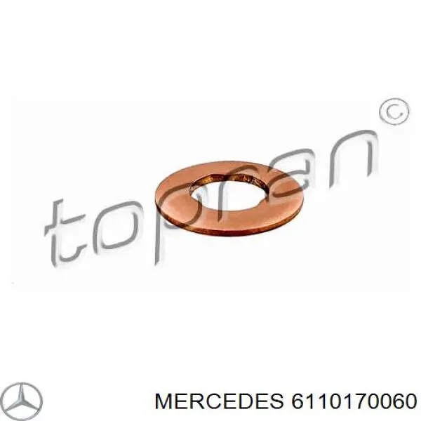 Pierścień uszczelniający wtryskiwacza Mercedes 6110170060 cena, od 1,58 USD