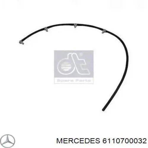 Do koszyka 6110700032 Mercedes Rurka paliwa, zwrotna od wtryskiwaczy