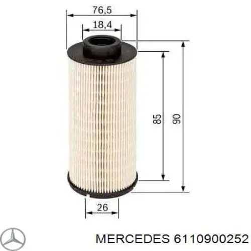  Obudowa filtra paliwa Mercedes C 
