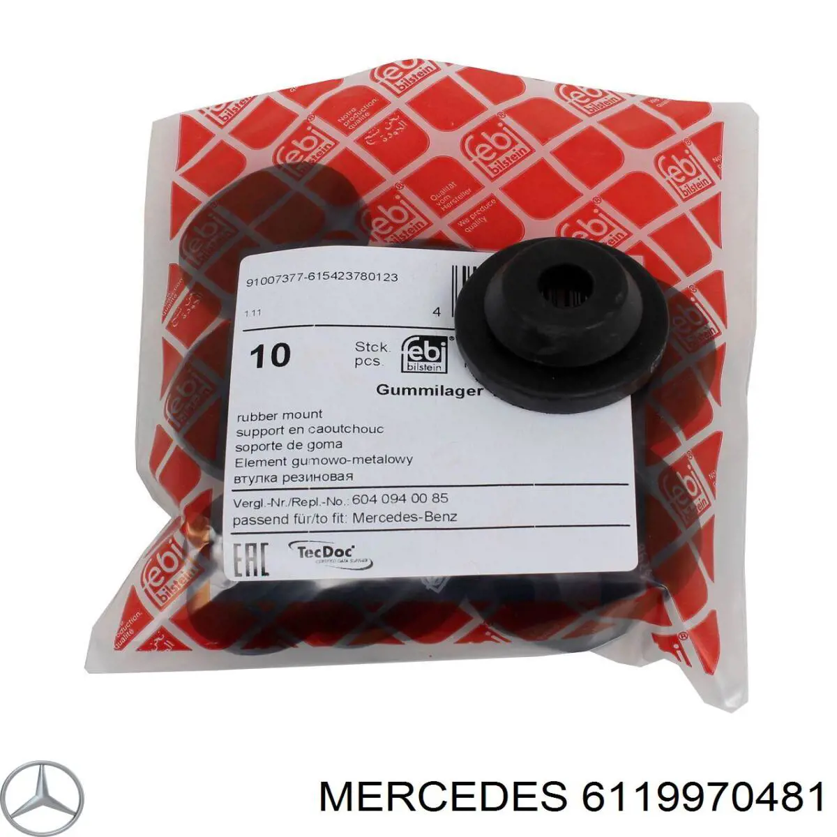 Do koszyka 6119970481 Mercedes Poduszka obudowy filtra powietrza