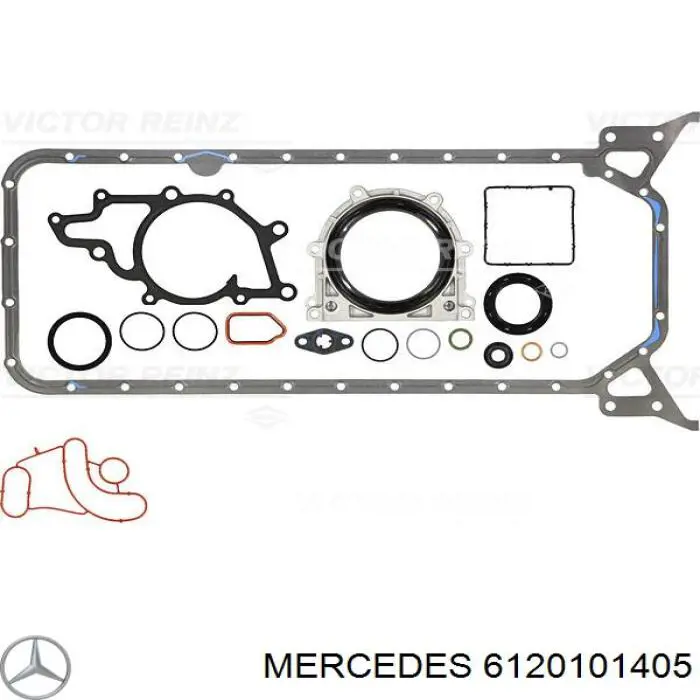 6120101405 Mercedes zestaw uszczelek silnika dolny