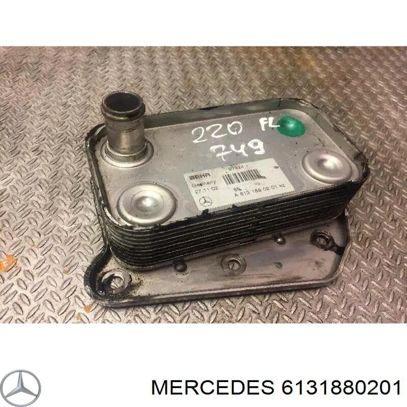Chłodnica oleju Mercedes 6131880201 cena, od 41,88 USD