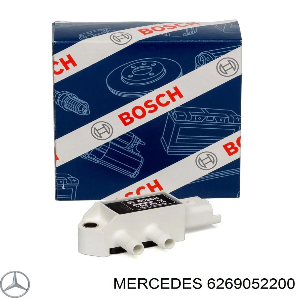 Czujnik ciśnienia spalin Mercedes 6269052200 cena, od 26,63 USD