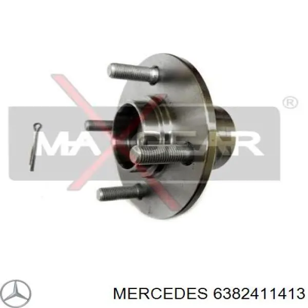 Poduszka (podpora) silnika tylna Mercedes 6382411413 cena, od 47,43 USD