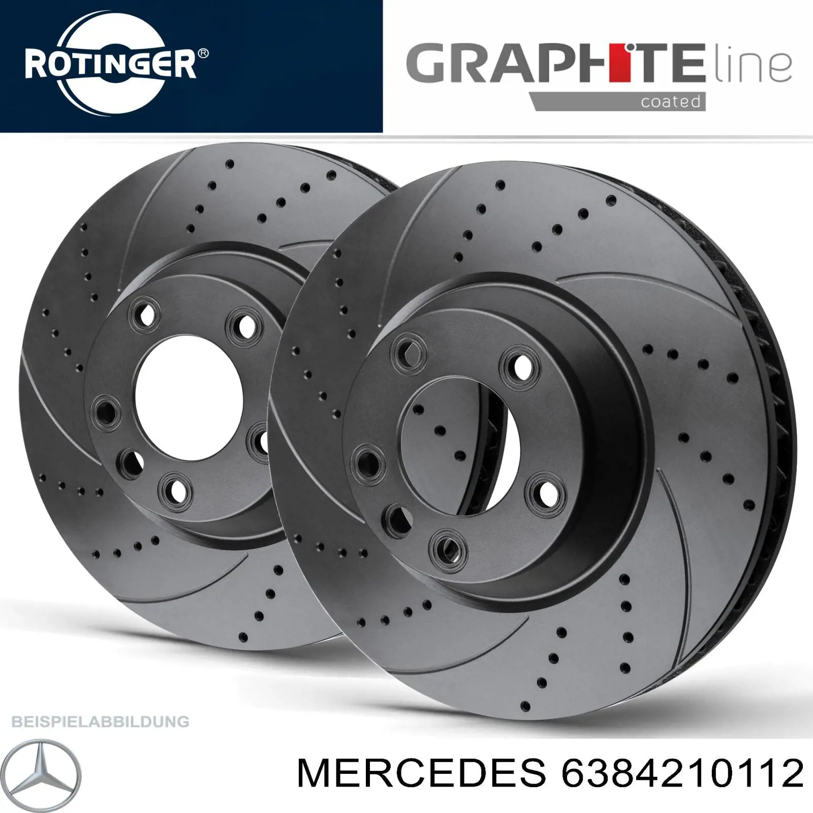 6384210112 Mercedes Tarcza hamulcowa przednia