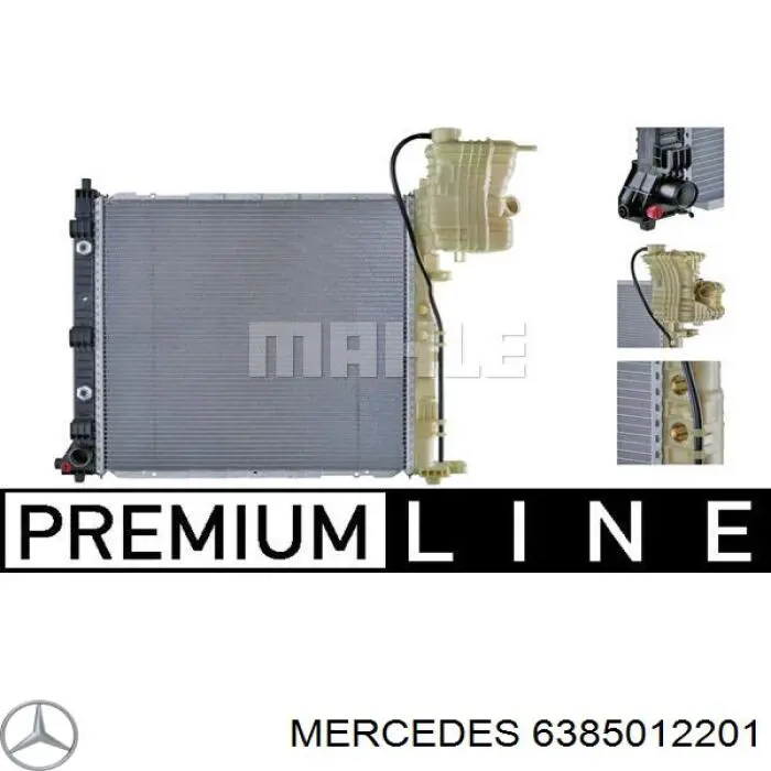 Chłodnica silnika Mercedes 6385012201 cena, od 250,71 USD