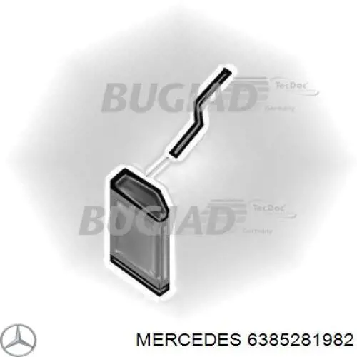 Przewód (króciec) intercoolera Mercedes 6385281982 cena, od 27,05 USD