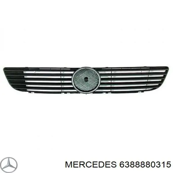 Atrapa chłodnicy Mercedes V minivan (638) (1996 - 2003) cena, od 112,92 USD