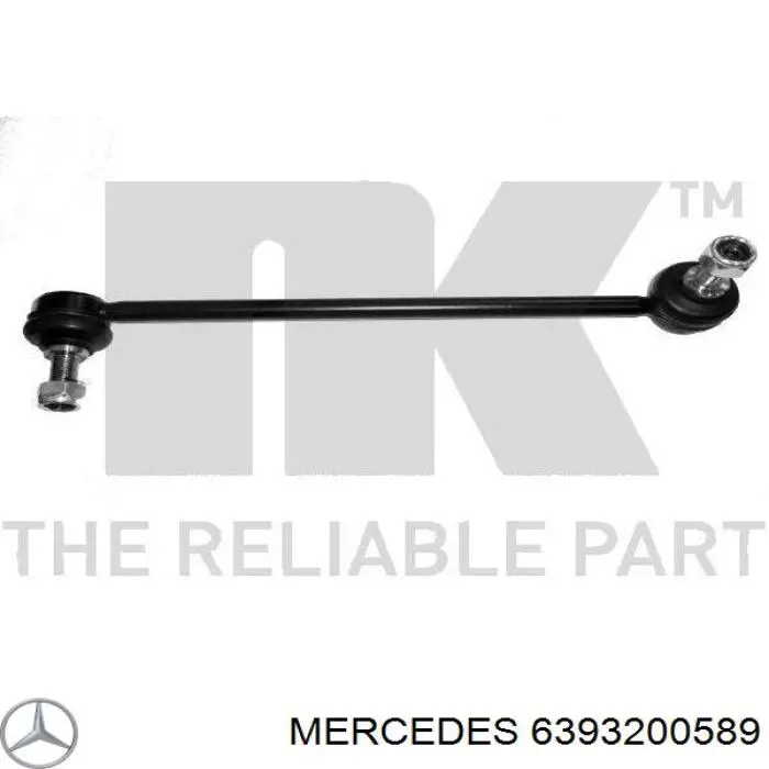Łącznik stabilizatora przedniego prawy Mercedes 6393200589 cena, od 10,75 USD