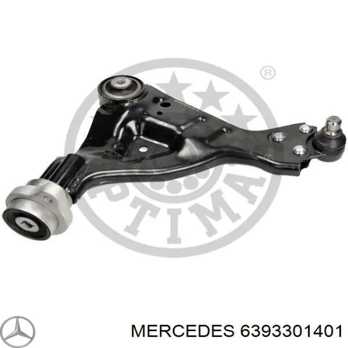 Do koszyka 6393301401 Mercedes Wahacz zawieszenia przedniego dolny lewy