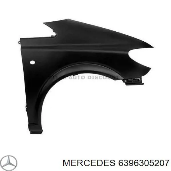 Błotnik przedni prawy Mercedes 6396305207 cena, od 171,96 USD