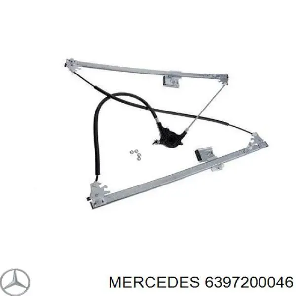 Mechanizm podnoszenia szyby drzwi przednich lewych Mercedes 6397200046 cena, od 45,95 USD