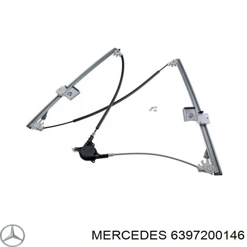 Mechanizm podnoszenia szyby drzwi przednich prawych Mercedes 6397200146 cena, od 91,97 USD