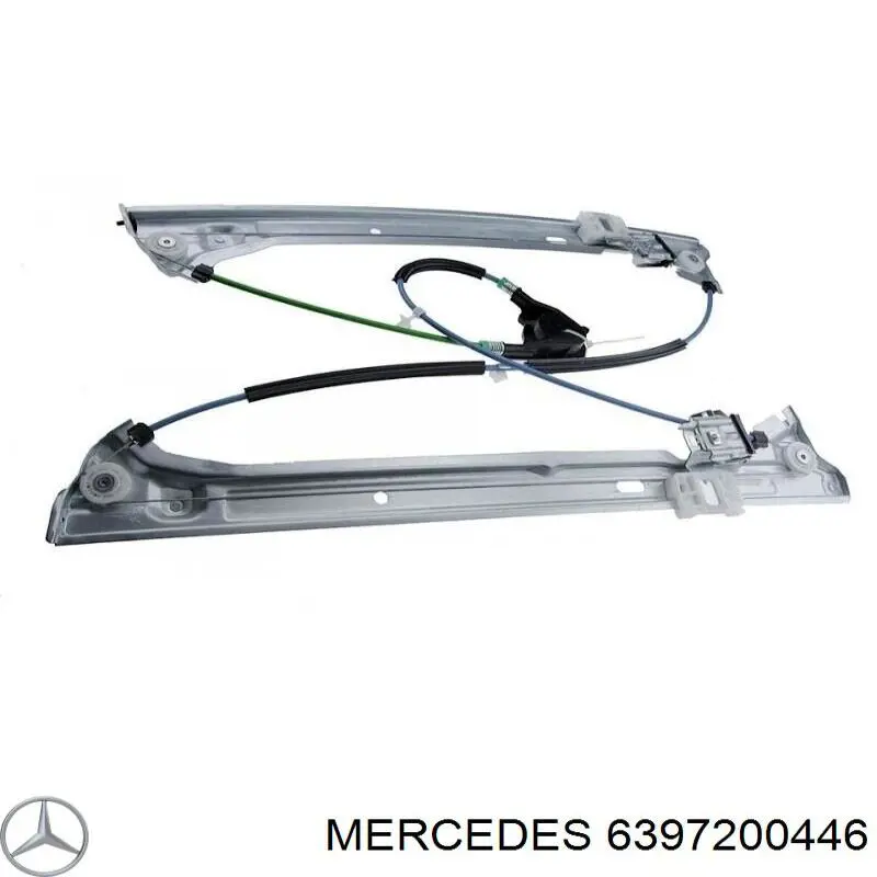 Do koszyka 6397200446 Mercedes Mechanizm podnoszenia szyby drzwi przednich lewych
