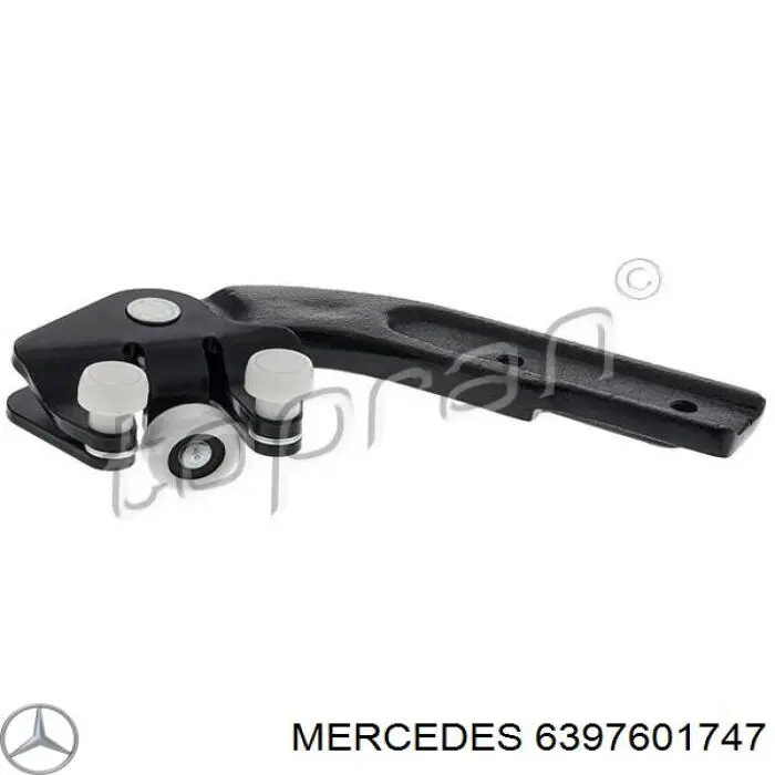 Rolka drzwi bocznych (przesuwnych) prawa dolna Mercedes 6397601747 cena, od 15,04 USD
