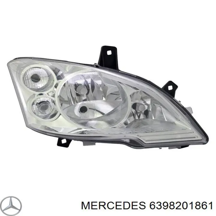 Reflektor lewy Mercedes 6398201861 cena, od 196,57 USD
