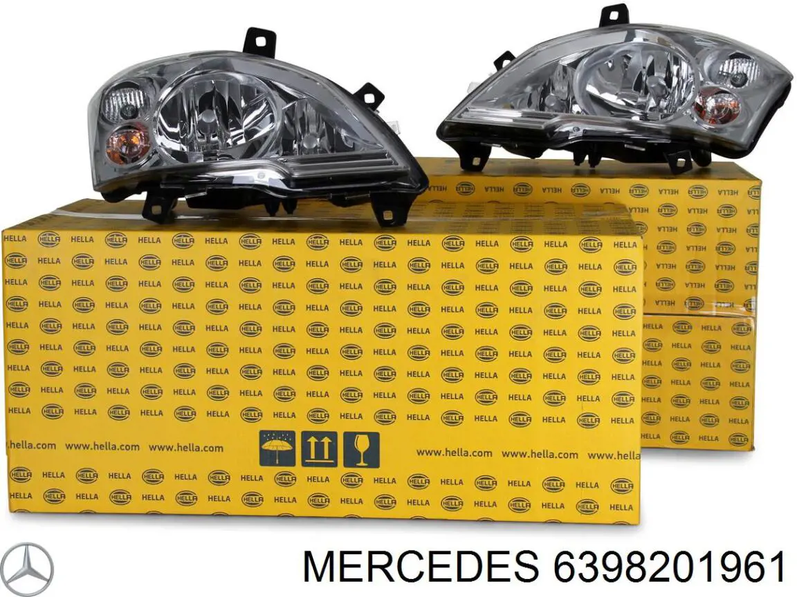 Do koszyka 6398201961 Mercedes Reflektor prawy