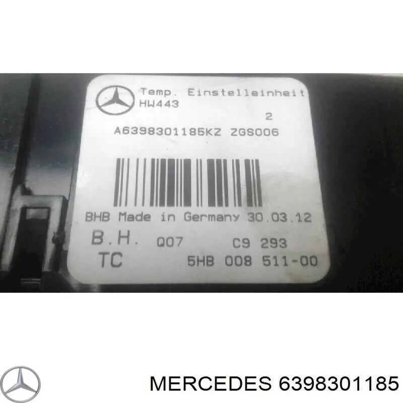 Sterownik trybów ogrzewania/klimatyzacji Mercedes 6398301185 cena, od 90,28 USD