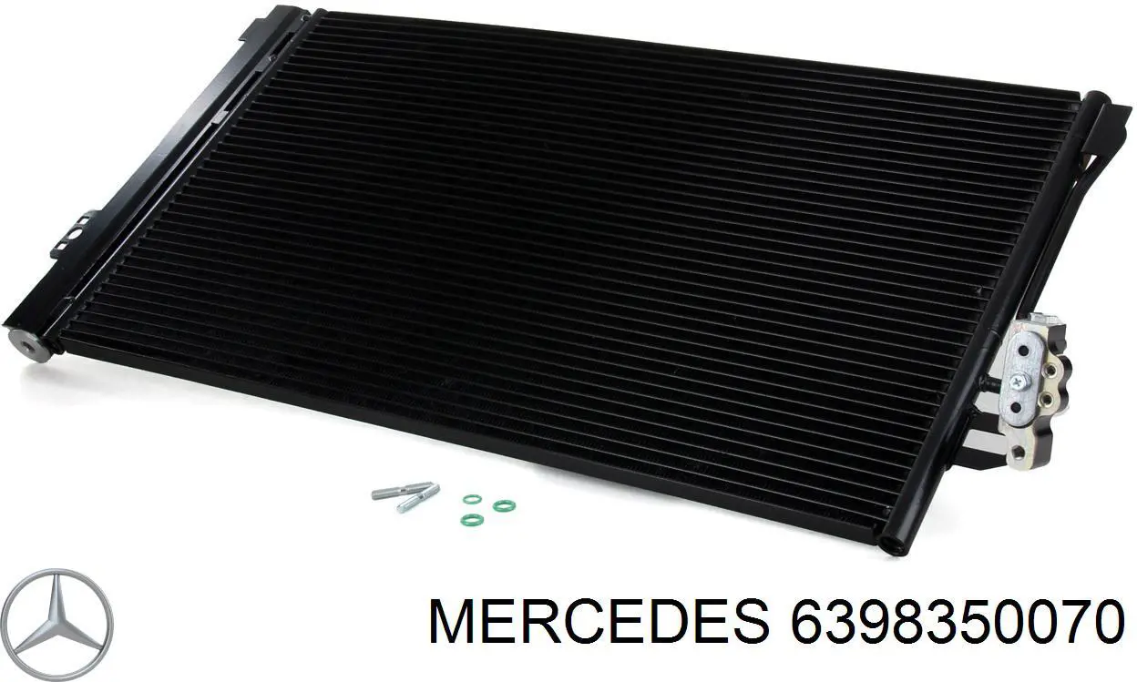 Chłodnica klimatyzacji Mercedes 6398350070 cena, od 93,11 USD
