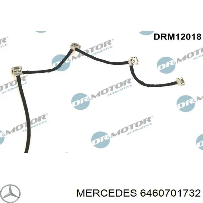 6460701732 Mercedes Rurka paliwa, zwrotna od wtryskiwaczy