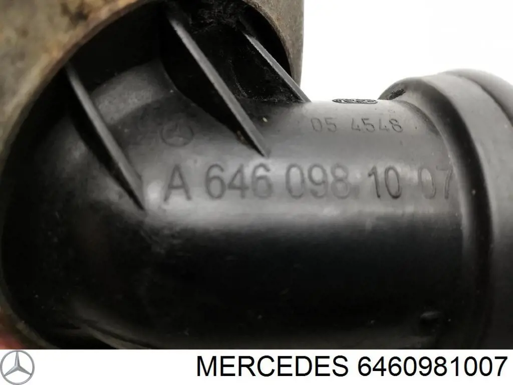 Do koszyka 6460981007 Mercedes Króciec powietrza, wylot z turbiny (doładowanie)