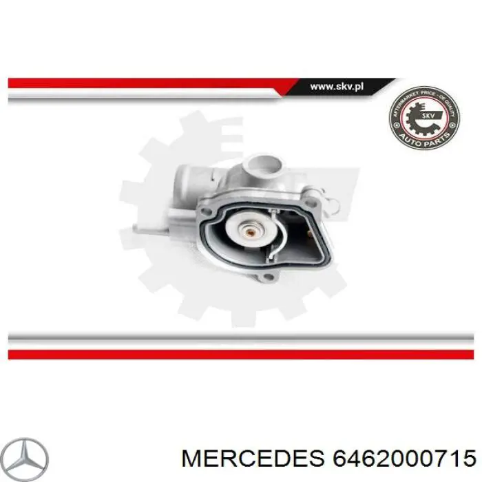 Do koszyka 6462000715 Mercedes Obudowa termostatu