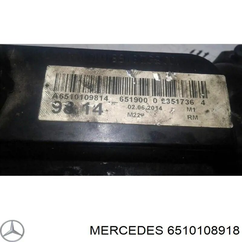 Pokrywa zaworowa 6510108918 Mercedes