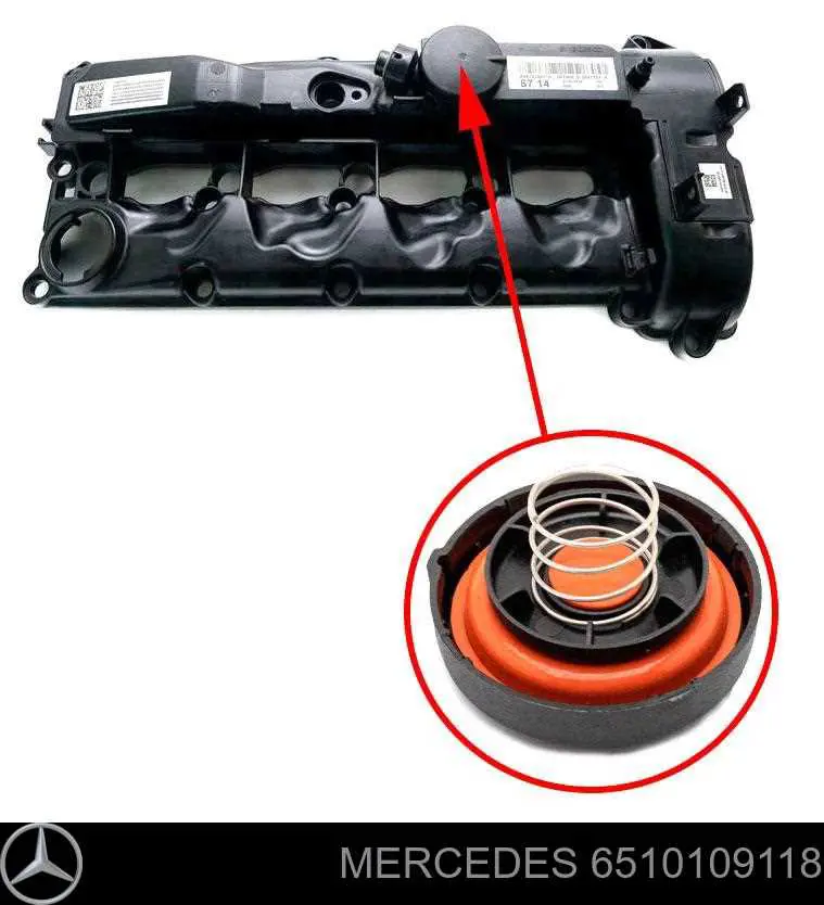 Pokrywa zaworowa Mercedes 6510109118 cena, od 559,34 USD
