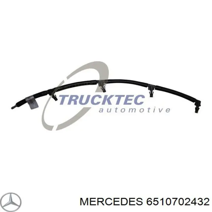 6510702432 Mercedes Rurka paliwa, zwrotna od wtryskiwaczy
