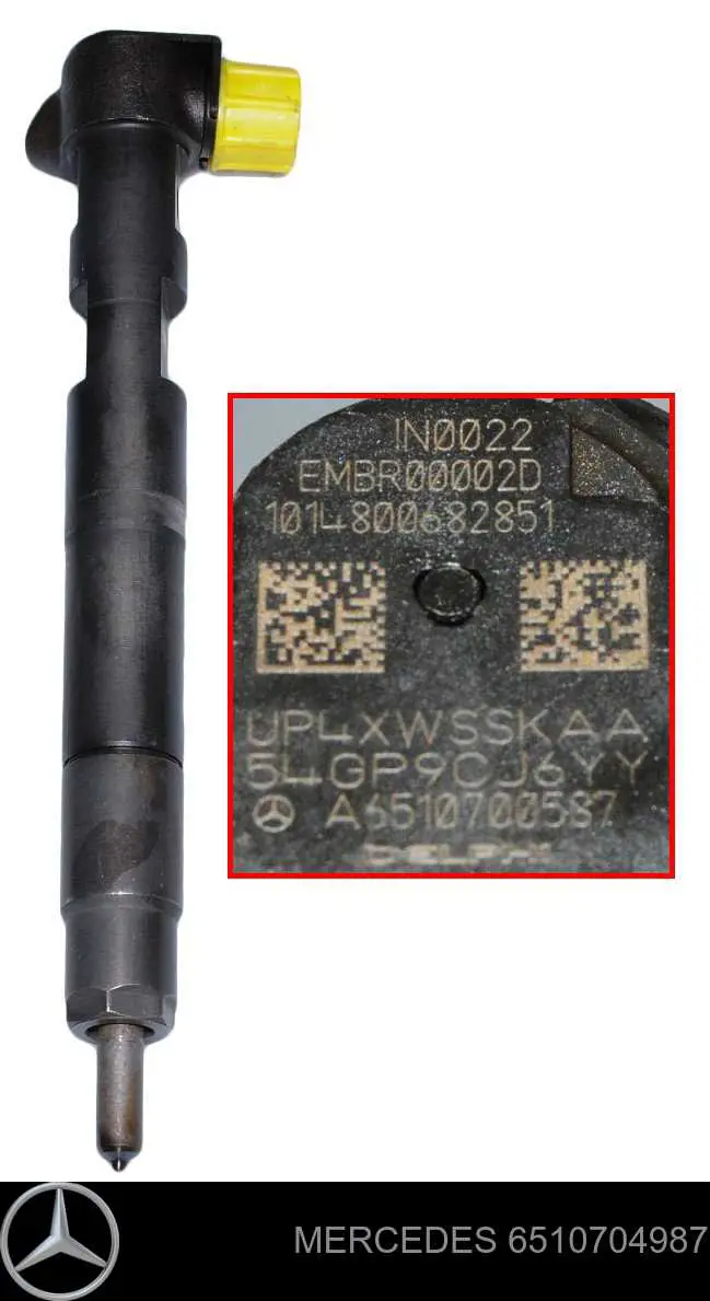 Wtryskiwacz paliwa Mercedes 6510704987 cena, od 190,11 USD