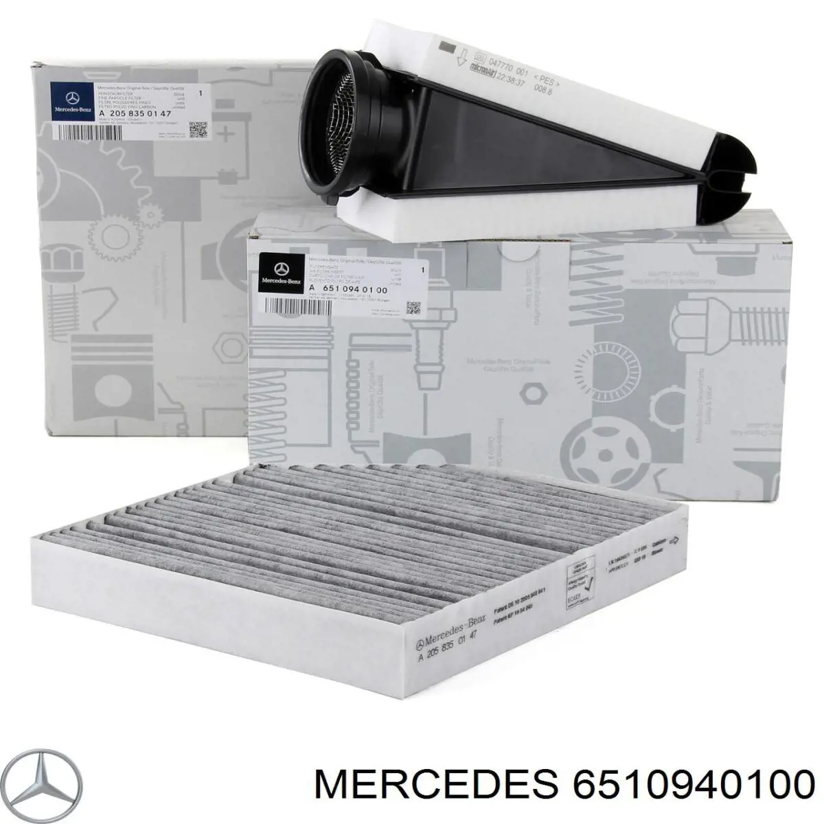 Do koszyka 6510940100 Mercedes Filtr powietrza