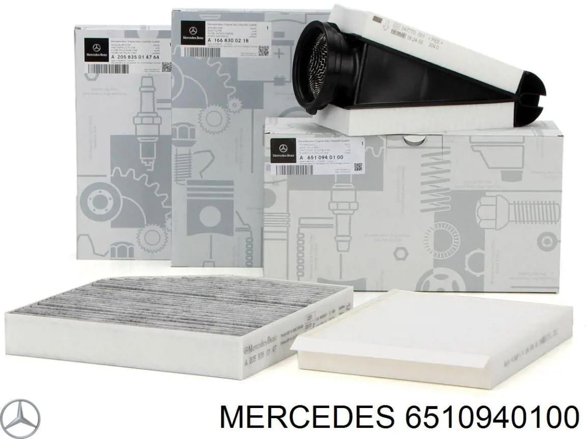 Filtr powietrza Mercedes 6510940100 cena, od 28,77 USD