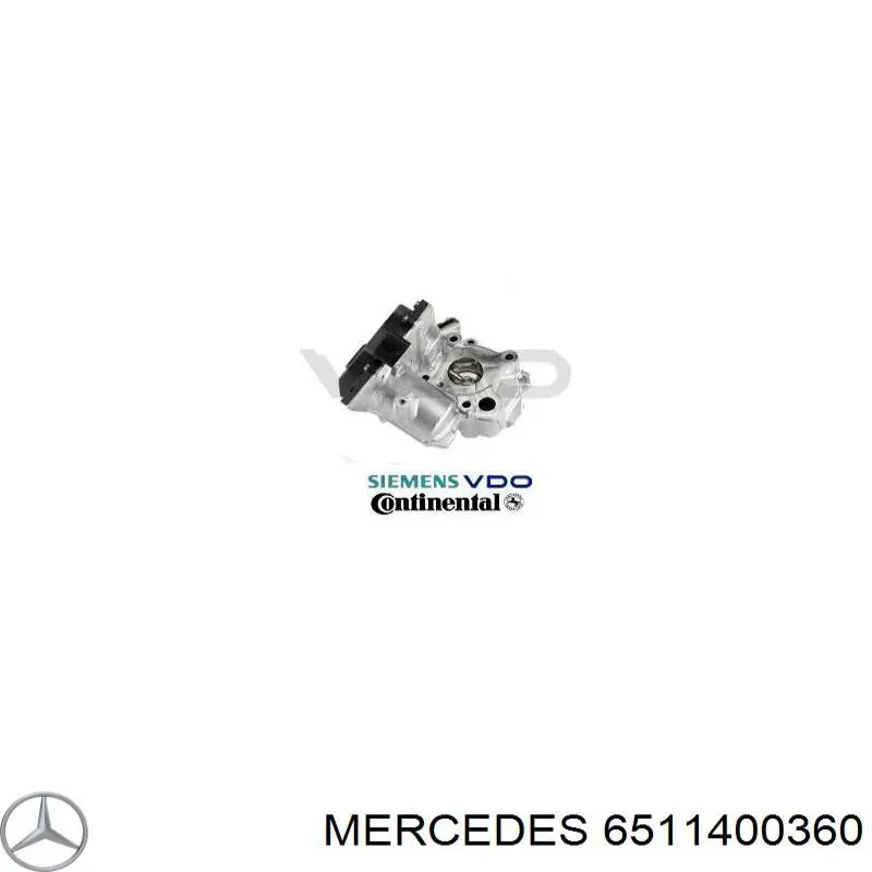 Do koszyka 6511400360 Mercedes Zawór recyrkulacji spalin EGR
