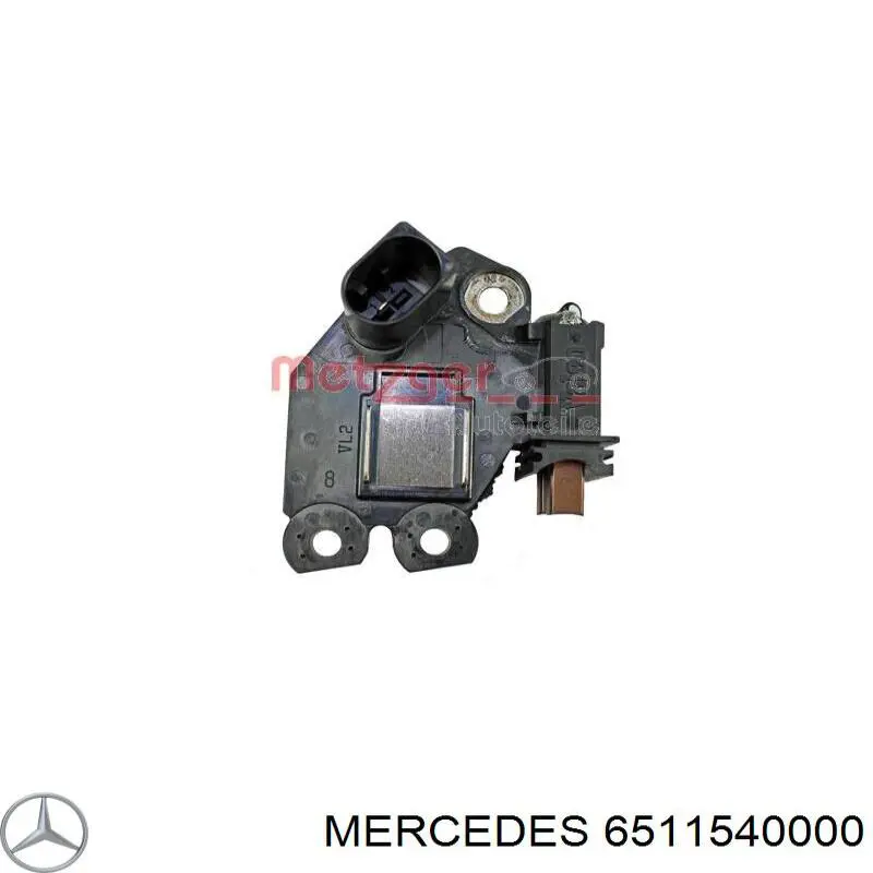 Do koszyka 6511540000 Mercedes Regulator alternatora (przekaźnik ładowania)