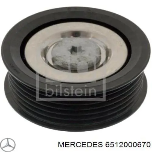 6512000670 Mercedes Rolka prowadząca, kierunkowa paska napędowego